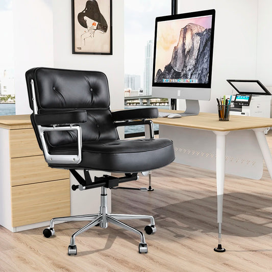 [Flash Sale]Genuine Leather Lobby Office Computer Chair Home and Office