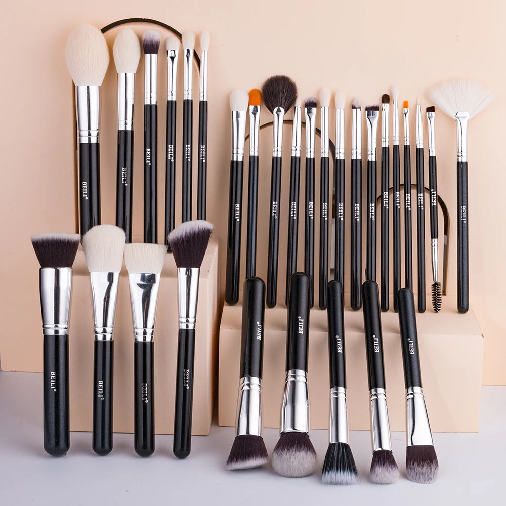 BEILI Goat Makeup Brush Set Eyeshadow Makeup Brushes Professional.