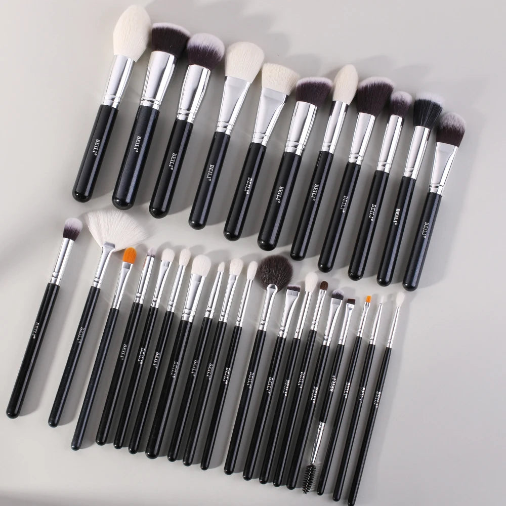 BEILI Goat Makeup Brush Set Eyeshadow Makeup Brushes Professional.