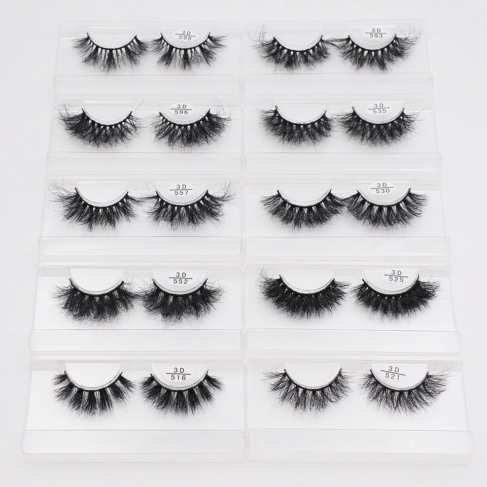 Fluffy Mink Eyelashes Wholesale Makeup Natural Lashes Bulk Wholesale.