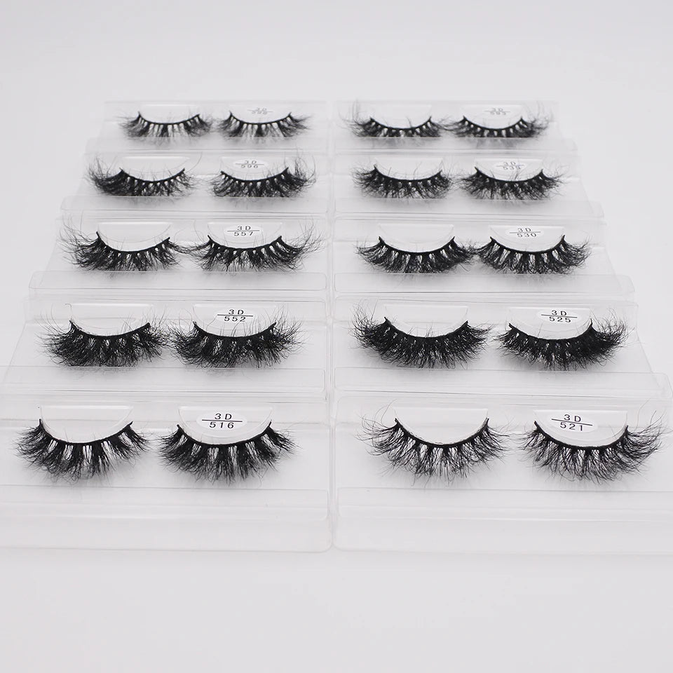 Fluffy Mink Eyelashes Wholesale Makeup Natural Lashes Bulk Wholesale.