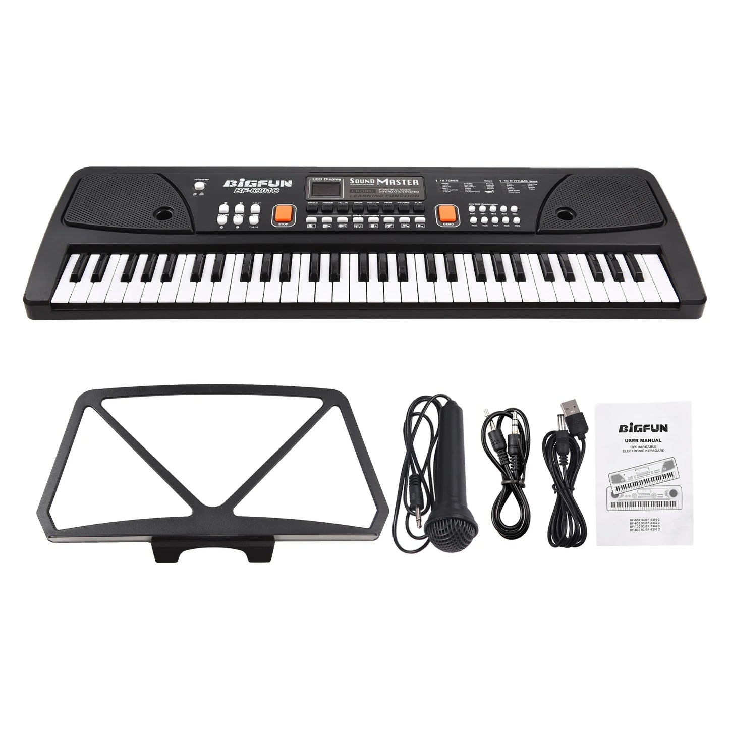 61 Keys Rechargeable Electronic Organ