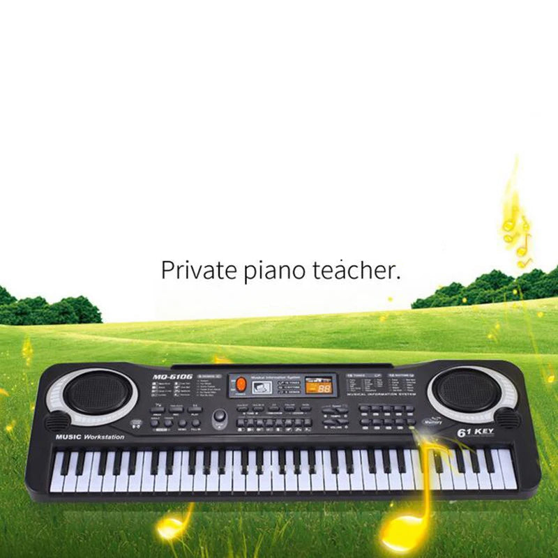 1/2PCS Keys Piano Digital Music Electronic Keyboard microphone