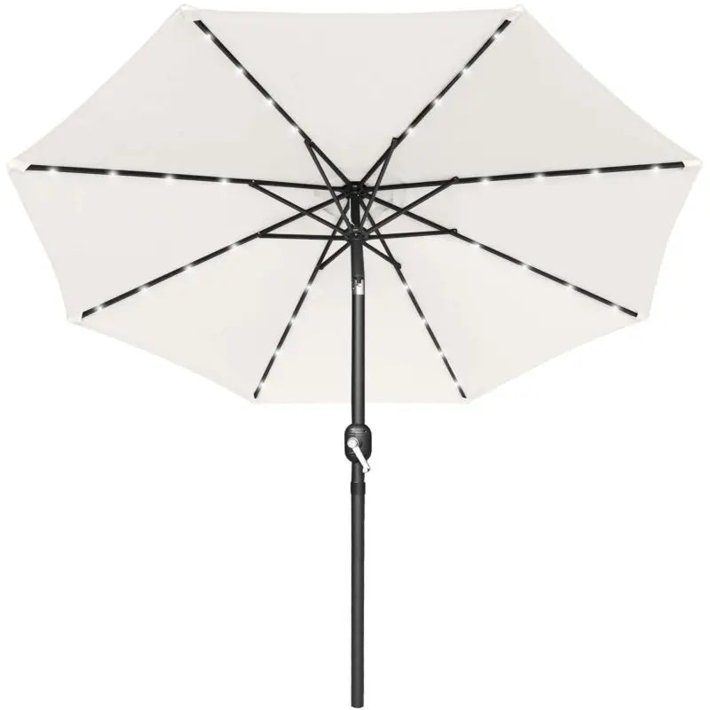 White 10ft Outdoor Patio Umbrella Balcony Backyard