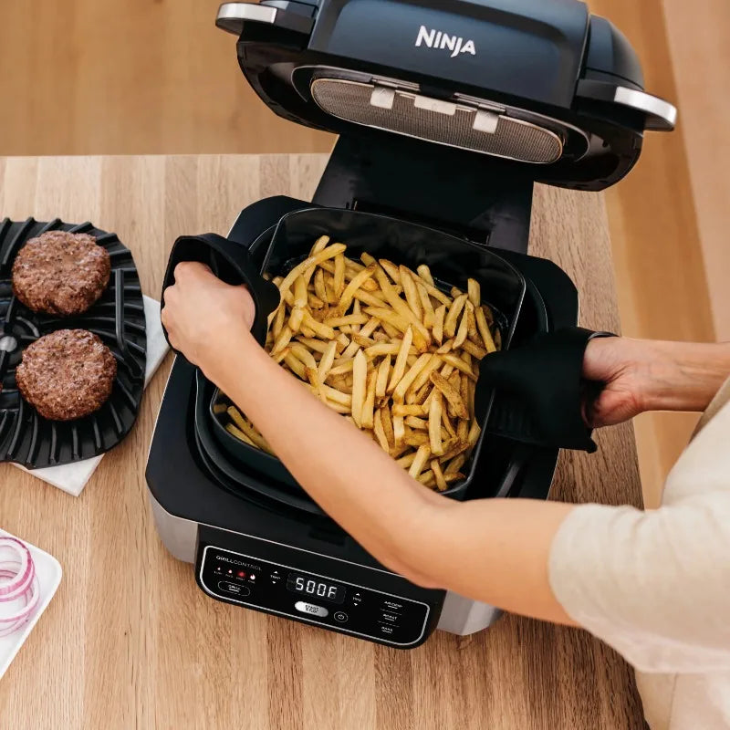 Ninja® Foodi™ 4-in-1 Indoor Grill with 4-Quart Air Fryer, Roast, & Bake, AG300