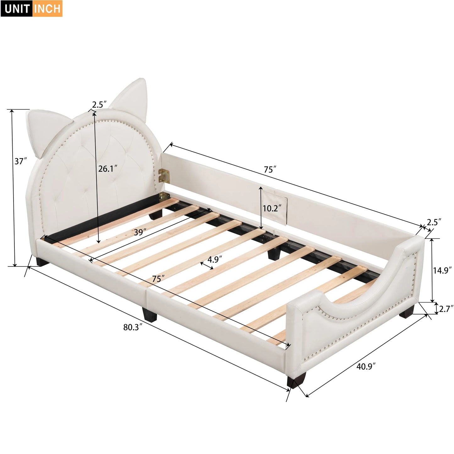 [Flash Sale]Twin Size PU&Upholstered Daybed.