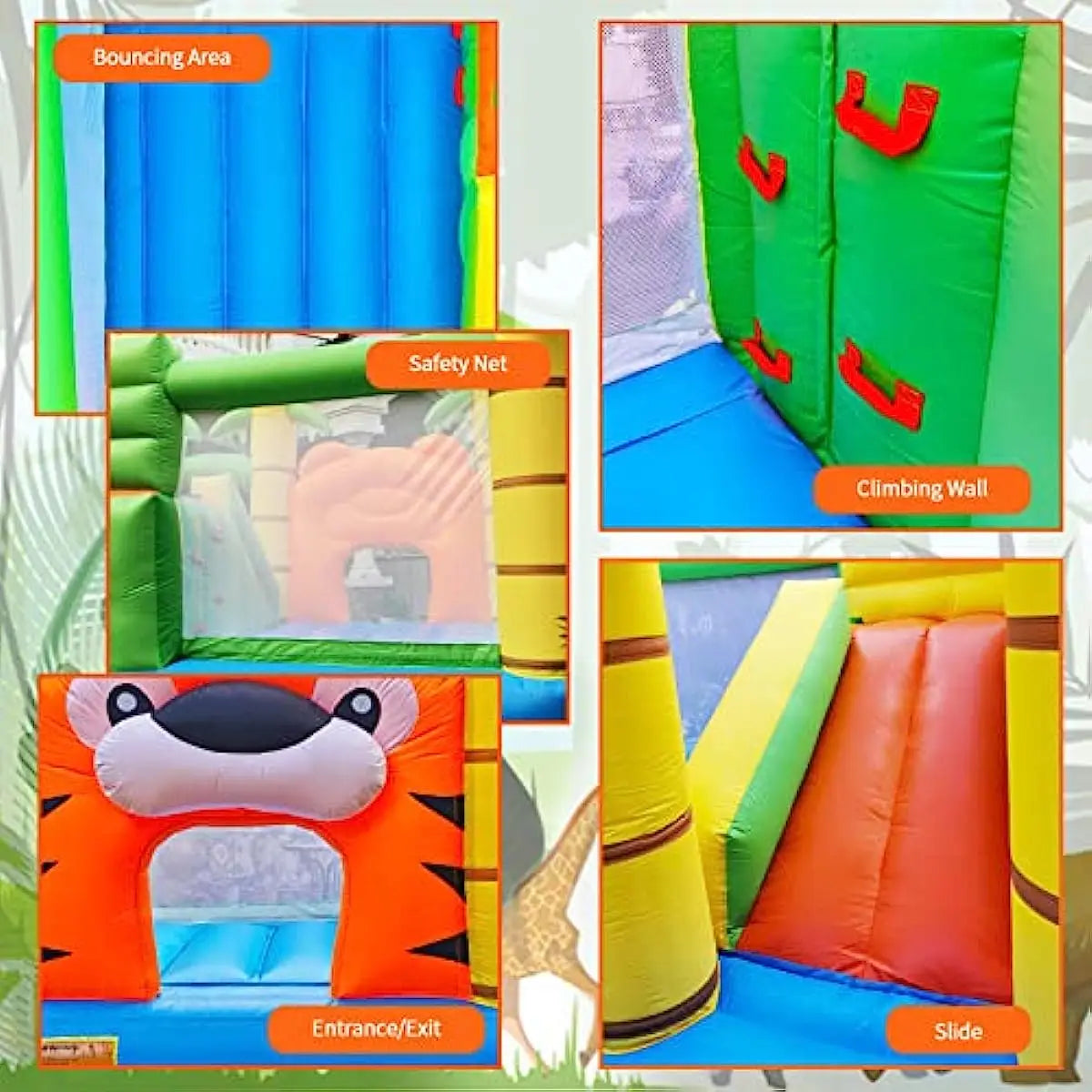 YARD Bounce House King Tiger Bouncy House for Kids