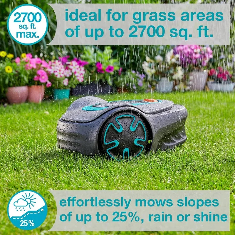 Automatic Robotic Lawn Mower, with Bluetooth app