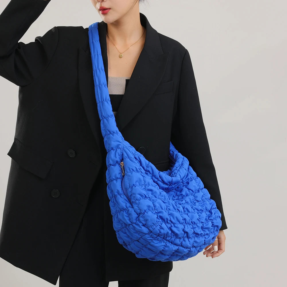 Quilted Cross Body Shoulder Bag for Women Big Capacity