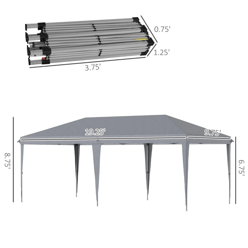 10'x19'Extra Large Pop Up Canopy.