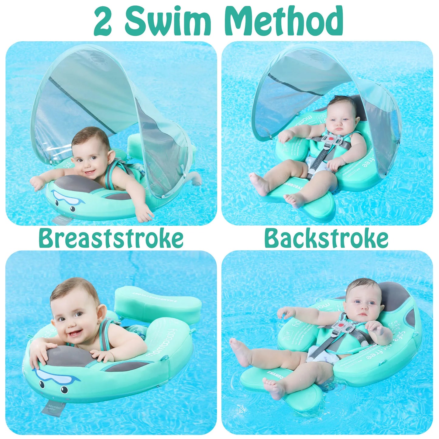 Mambobaby Newest Non Inflatable Baby Float Lying Swimming Infant Toddler