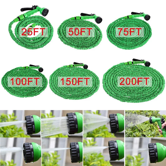 25FT-200FT Garden Hoses Car Wash Water Gun Garden Sprayer.