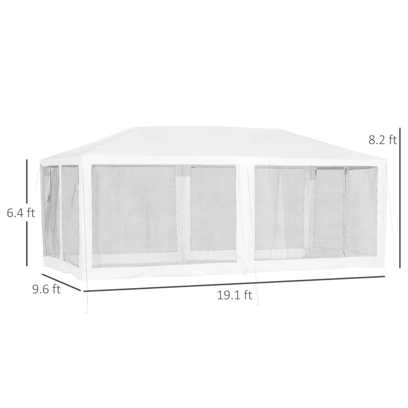 20' x 10' Outdoor Party Tent Gazebo.