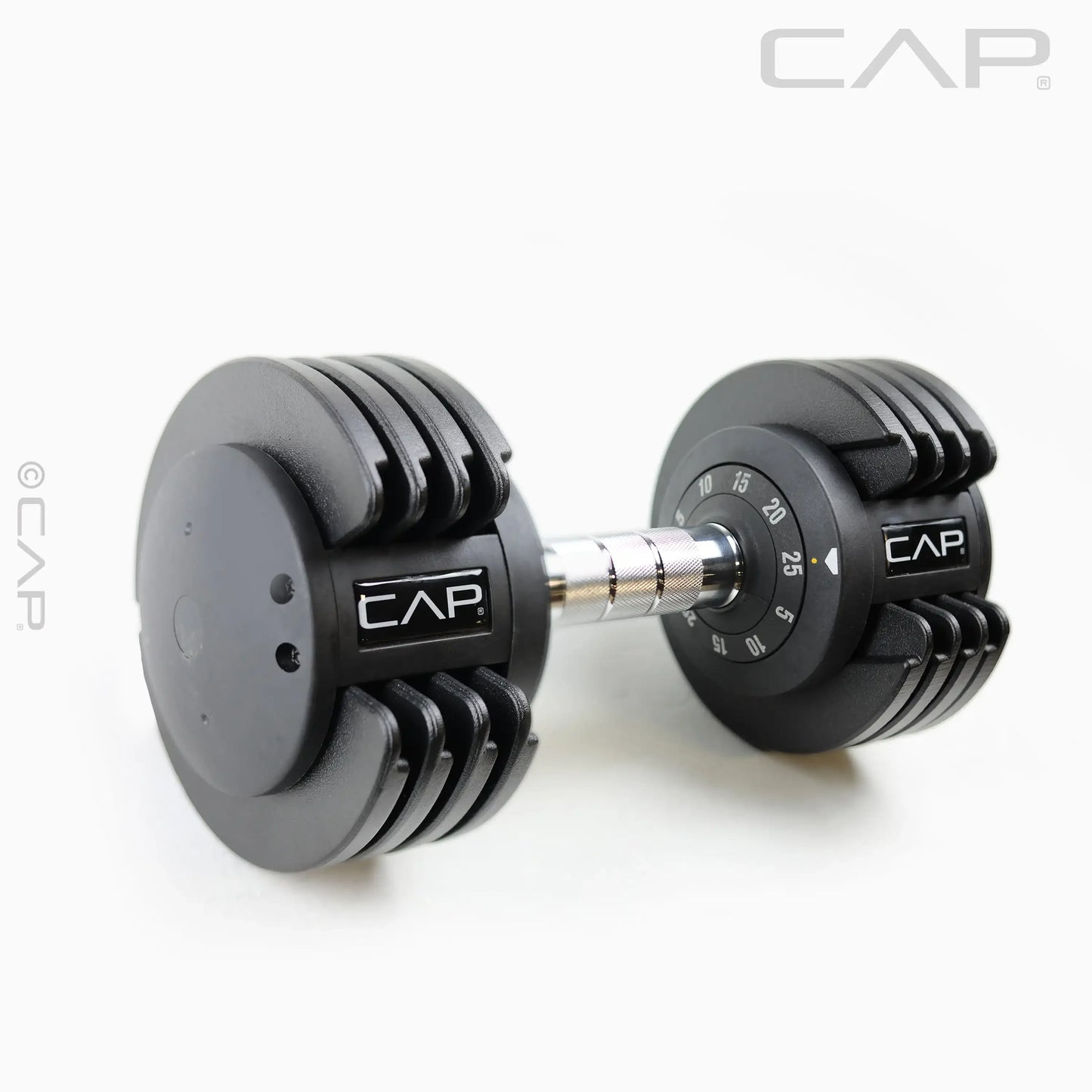 CAP Barbell 25lb. Adjustable Dumbbell, Quick Select 5-25, Single