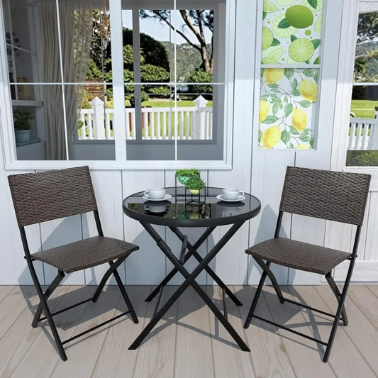 EXPRESSIONS 3 Pieces Outdoor Patio Bistro Set.