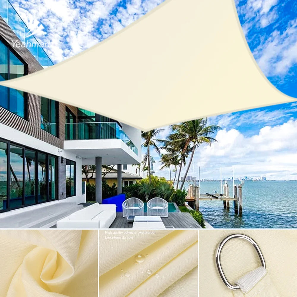 Rectangle Sun Shade Sail UV Block.