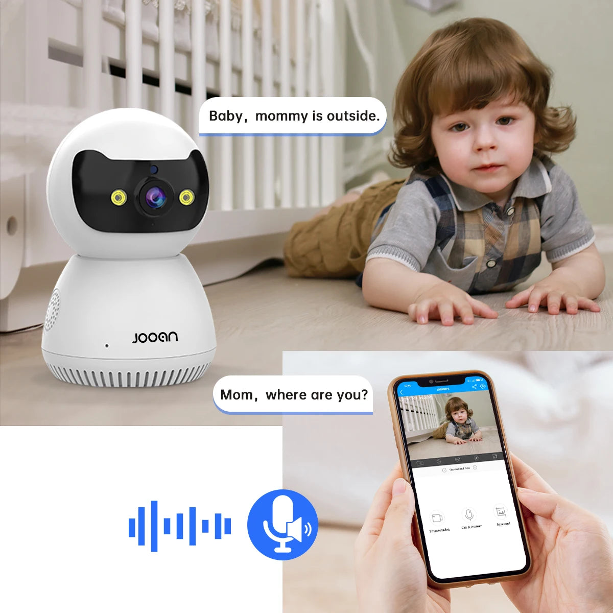 JOOAN 5MP 3MP IP Camera 5G WiFi Home Security Camera.