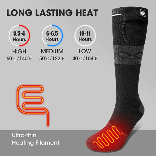 Savior Heat Winter Thermal Socks Motorcycle Men Women Compression