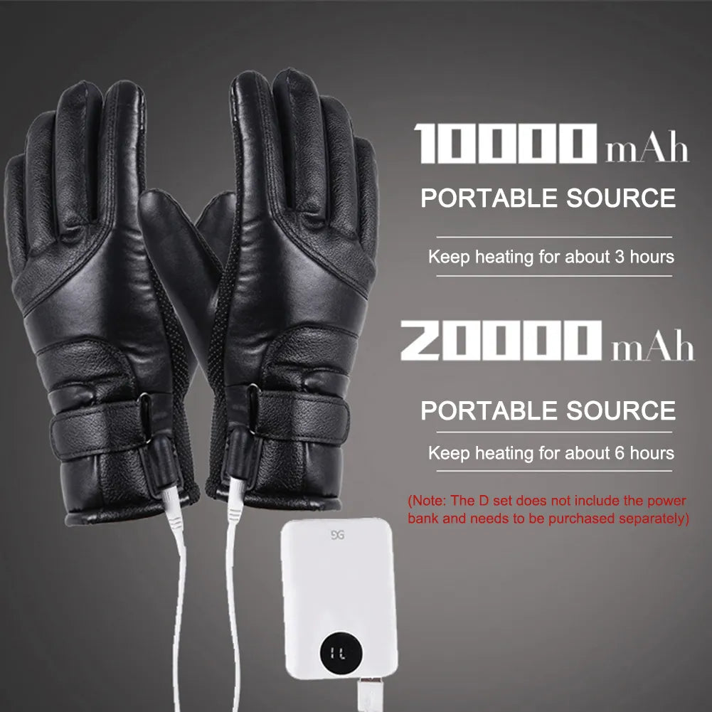 Electric Heated Gloves Rechargeable USB Hand Warmer