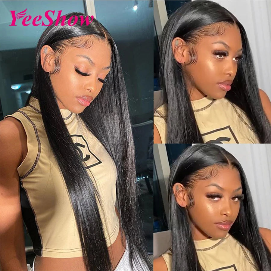 32 Inch Straight Lace Front Wig 13x4 Human Hair