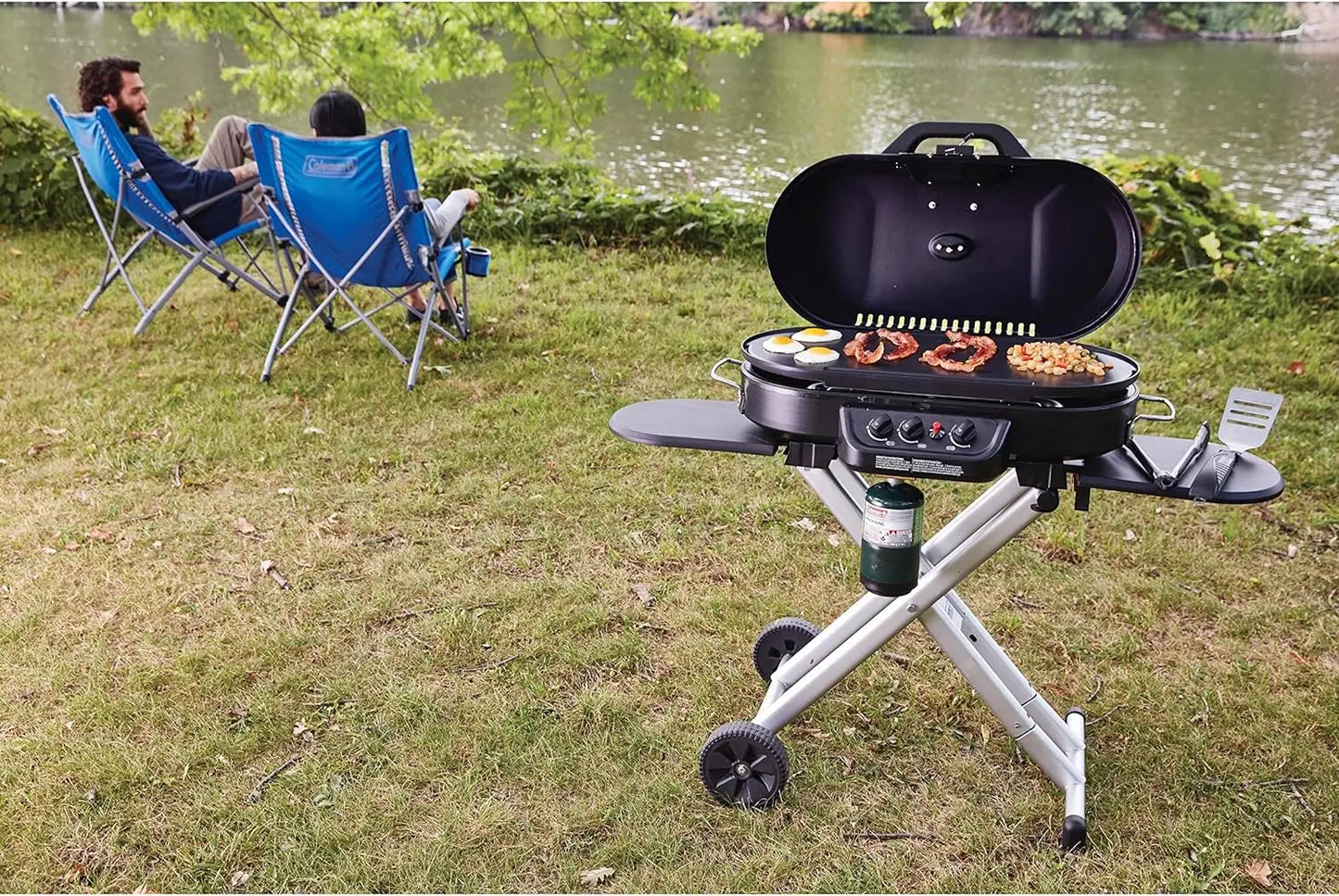 Coleman RoadTrip 285 Portable Stand-Up Propane Grill, Gas Grill