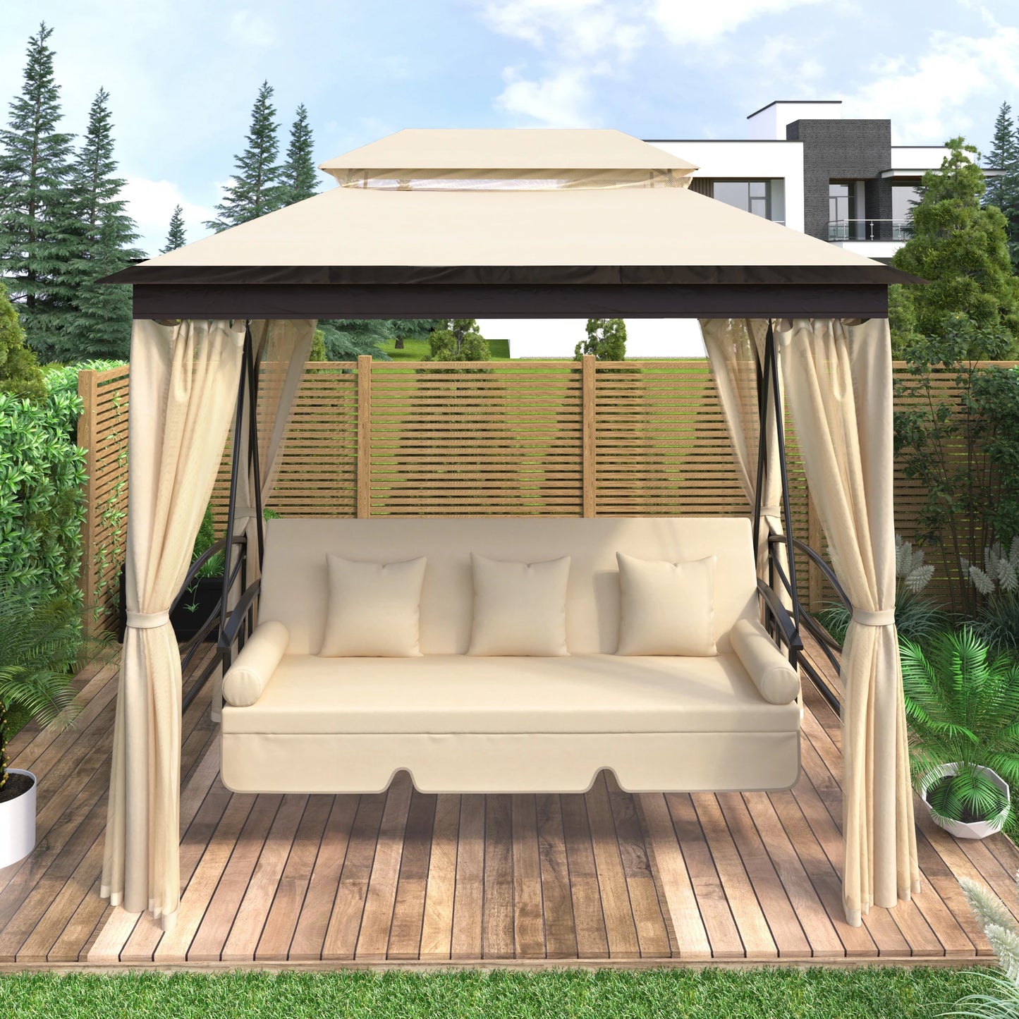 8.9 Ft. W x 5.9 Ft. D Outdoor Gazebo.