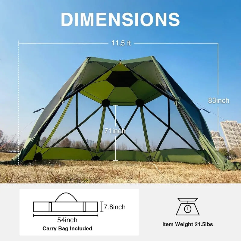 Instant Screened Gazebo Canopy