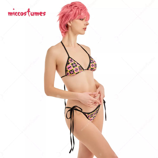 Women's Bathing Bikini Set Number Sign Prints.