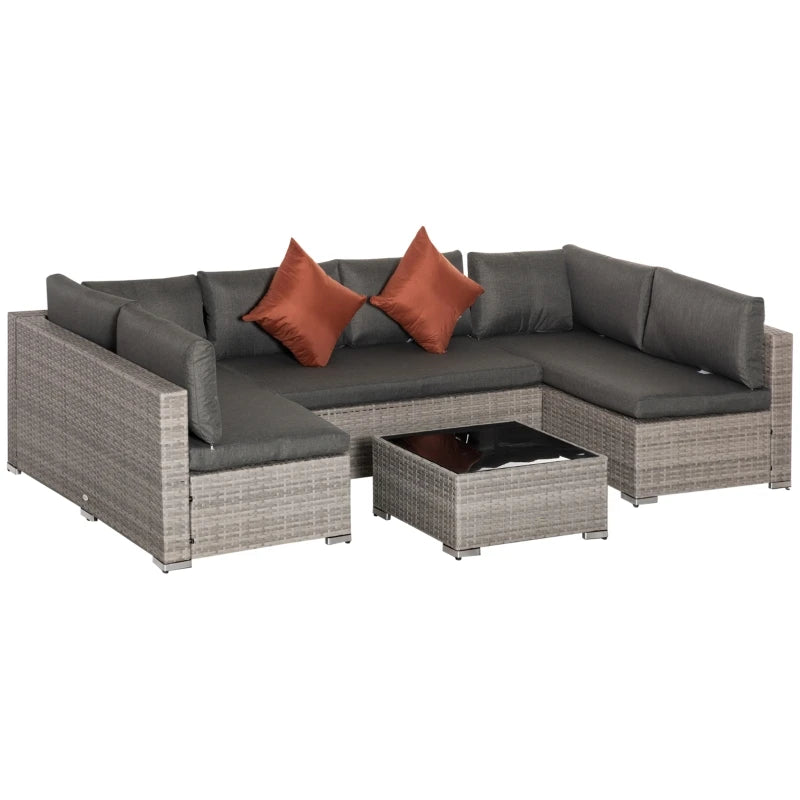 Grey 4-Piece Patio Furniture Sets ns for Backyard and Garden