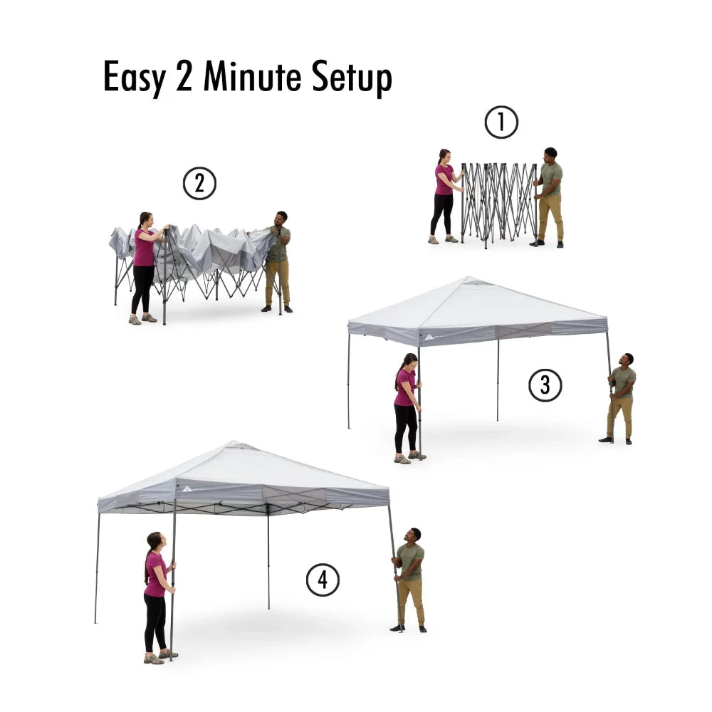 12' x 12' Instant Straight Leg Canopy for Camping  shed