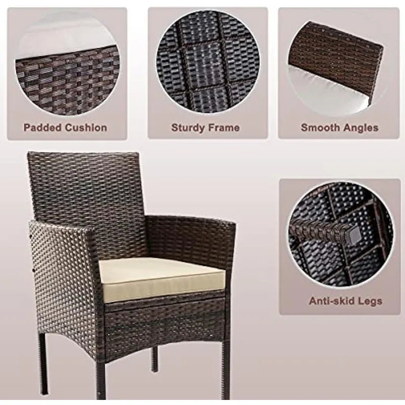 Patio Furniture Set, 4 Pieces .