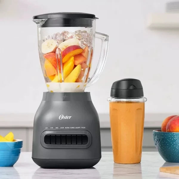 Oster Easy-to-Clean Blender with Dishwasher-Safe Glass Jar.