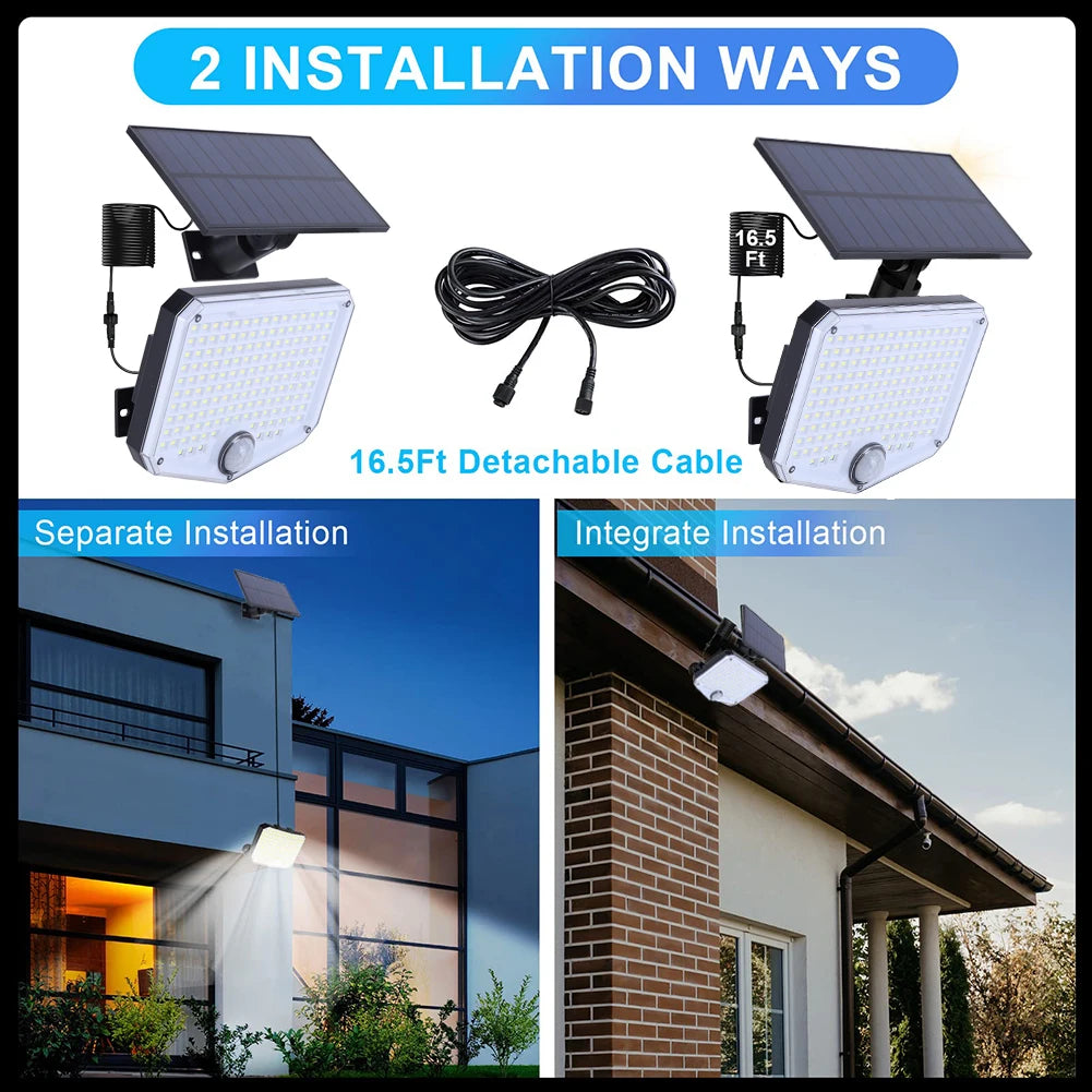 153LED Super Bright Solar Light Outdoor Motion Sensor.