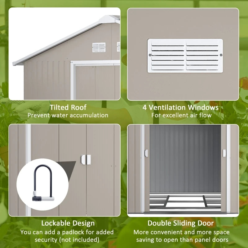 Garden Metal Shed, Storage Shed.