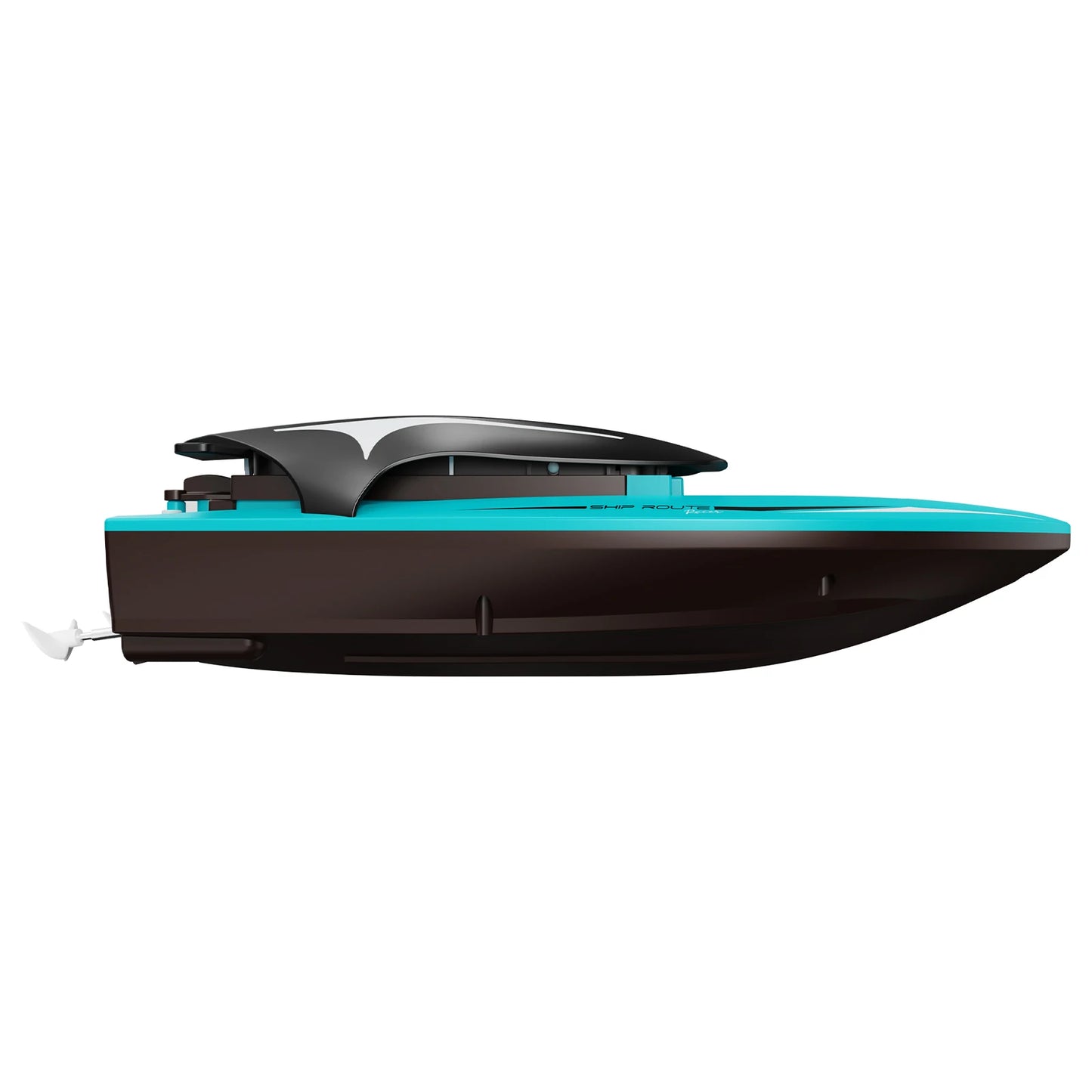 RC Motorboat with LED Light Max Speed 20km/h Racing Speedboat.