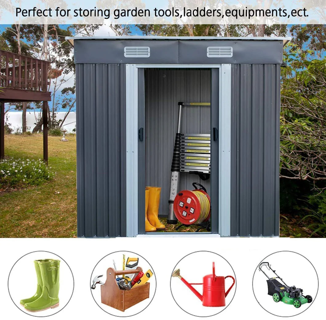 3.5x6FT Outdoor Storage Sheds Garden Shed.