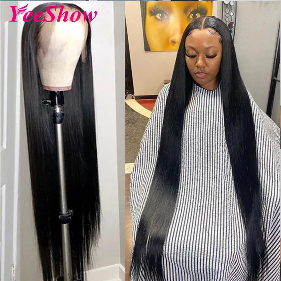 32 Inch Straight Lace Front Wig 13x4 Human Hair