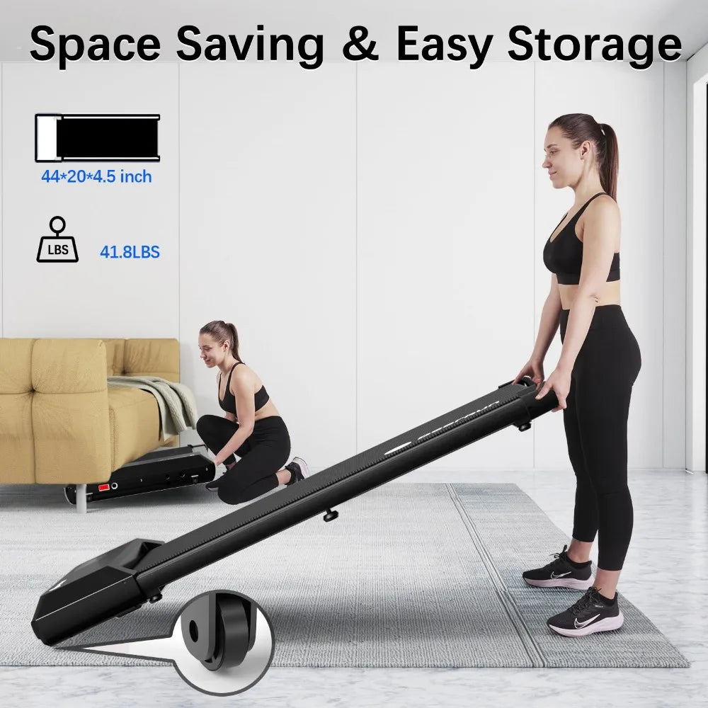 Walking Pad 2 in 1 Under Desk Treadmill, 2.5HP Low Noise Re