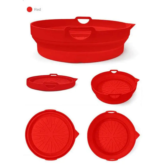 1/2PCS Reusable Pot Silicone Easy To Clean Oven Baking Tray Ninja Round Liner.