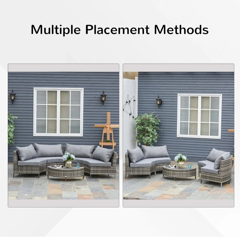 Grey 5PC Outdoor Patio Furniture Set