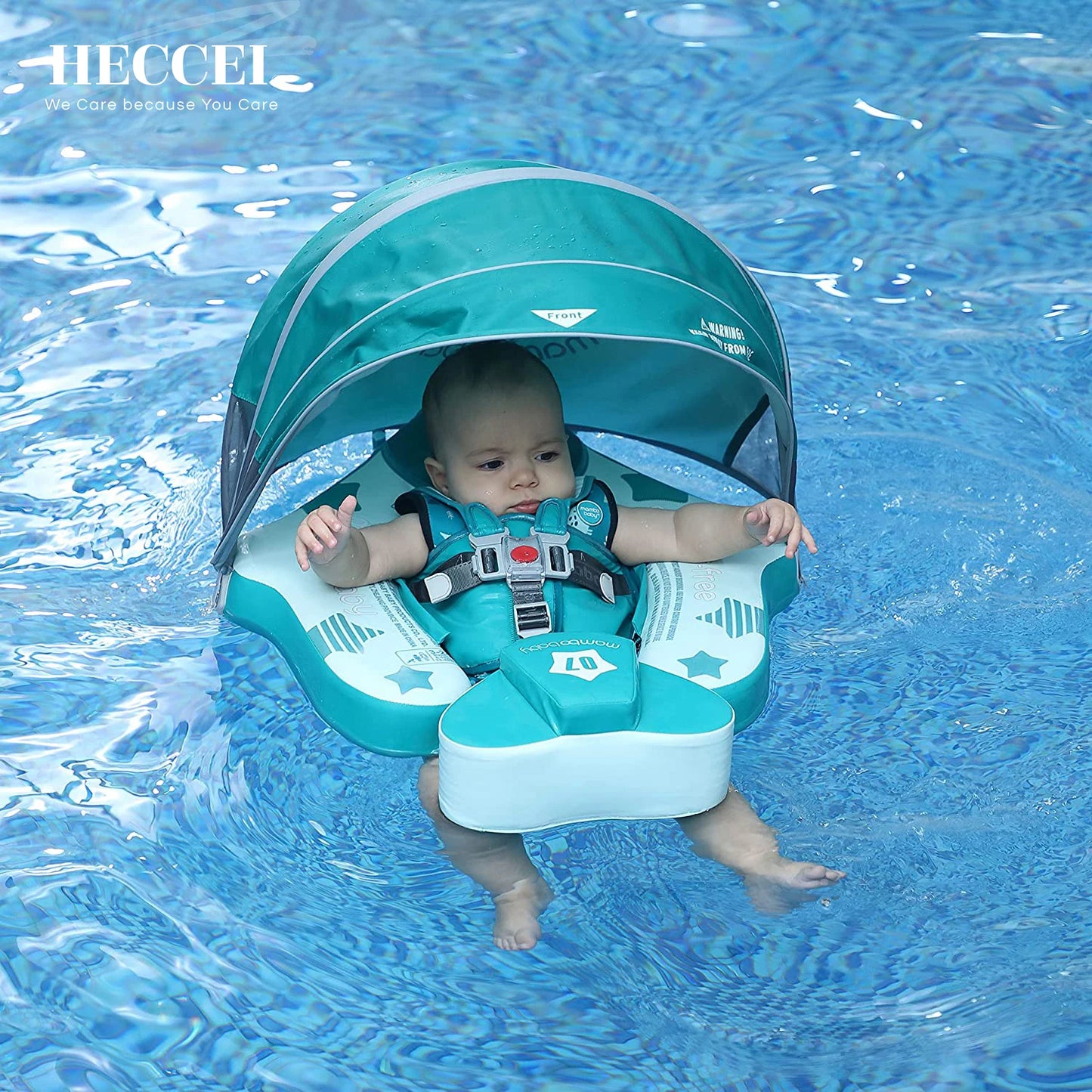 HECCEI Mambobaby Swimming Float Add Tail Canopy Newest Baby