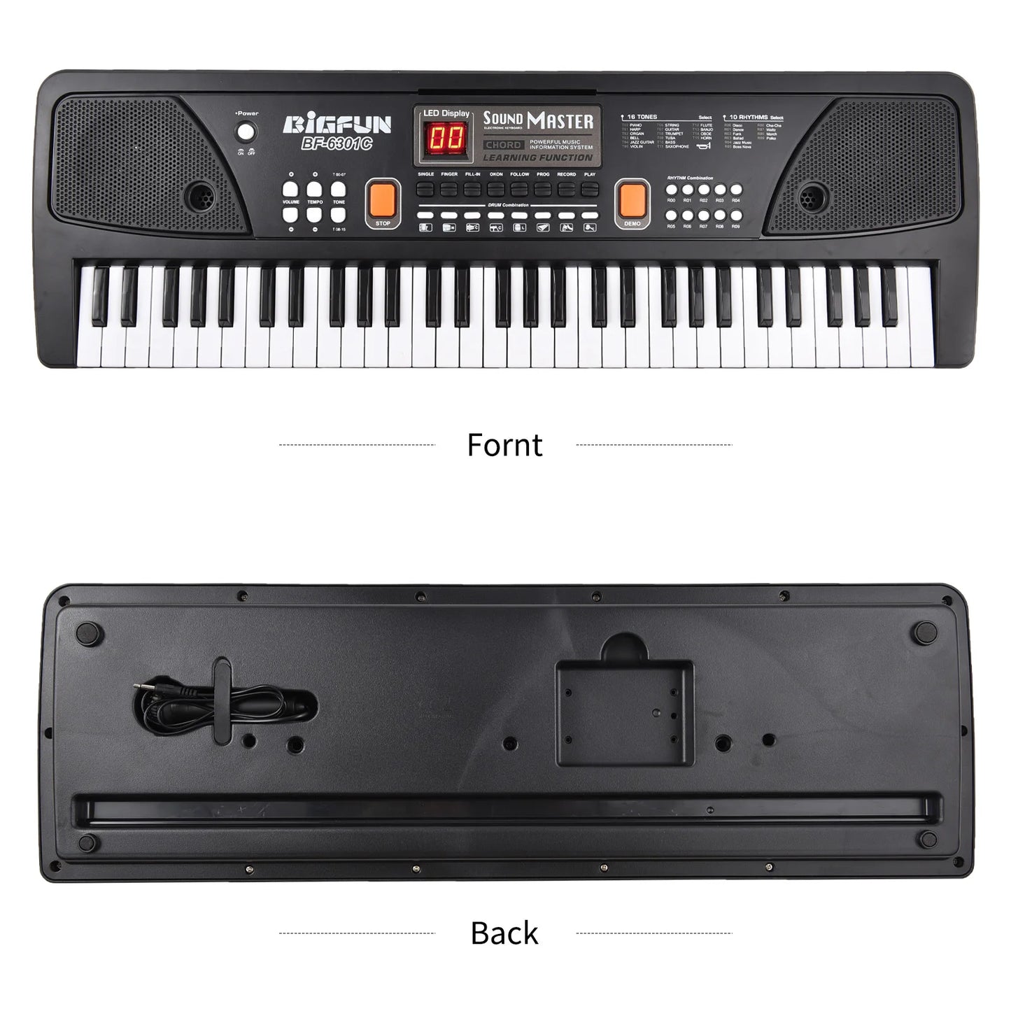 61 Keys Rechargeable Electronic Organ