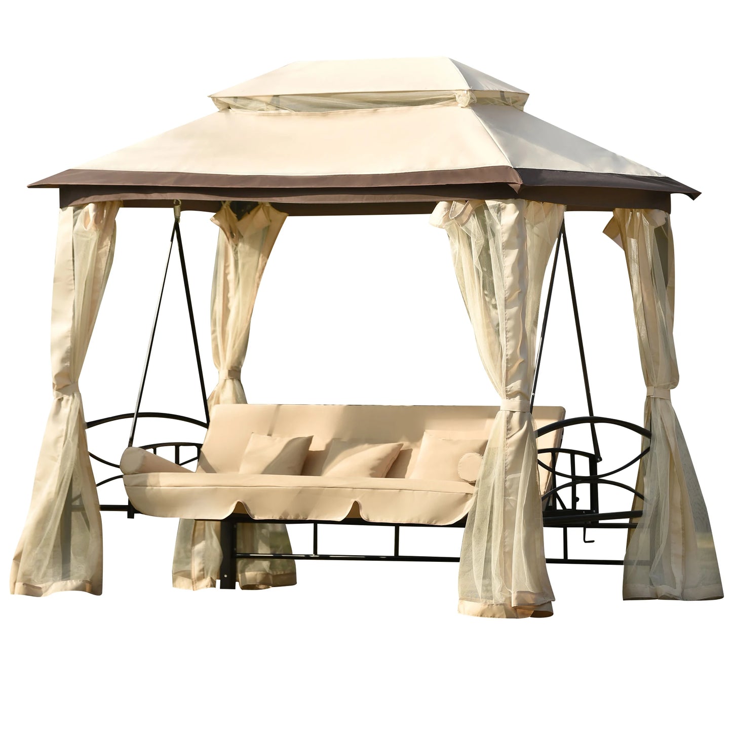 8.9 Ft. W x 5.9 Ft. D Outdoor Gazebo.