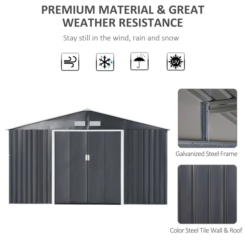 11'x 13 'outdoor storage shed.