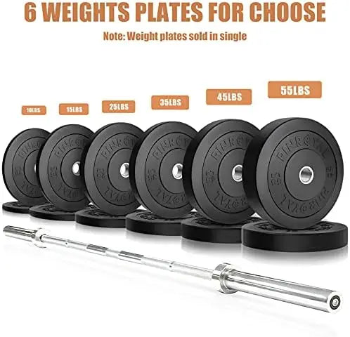 Bumper Plate 10LB/15LB/25LB/35LB/45LB/55LB.