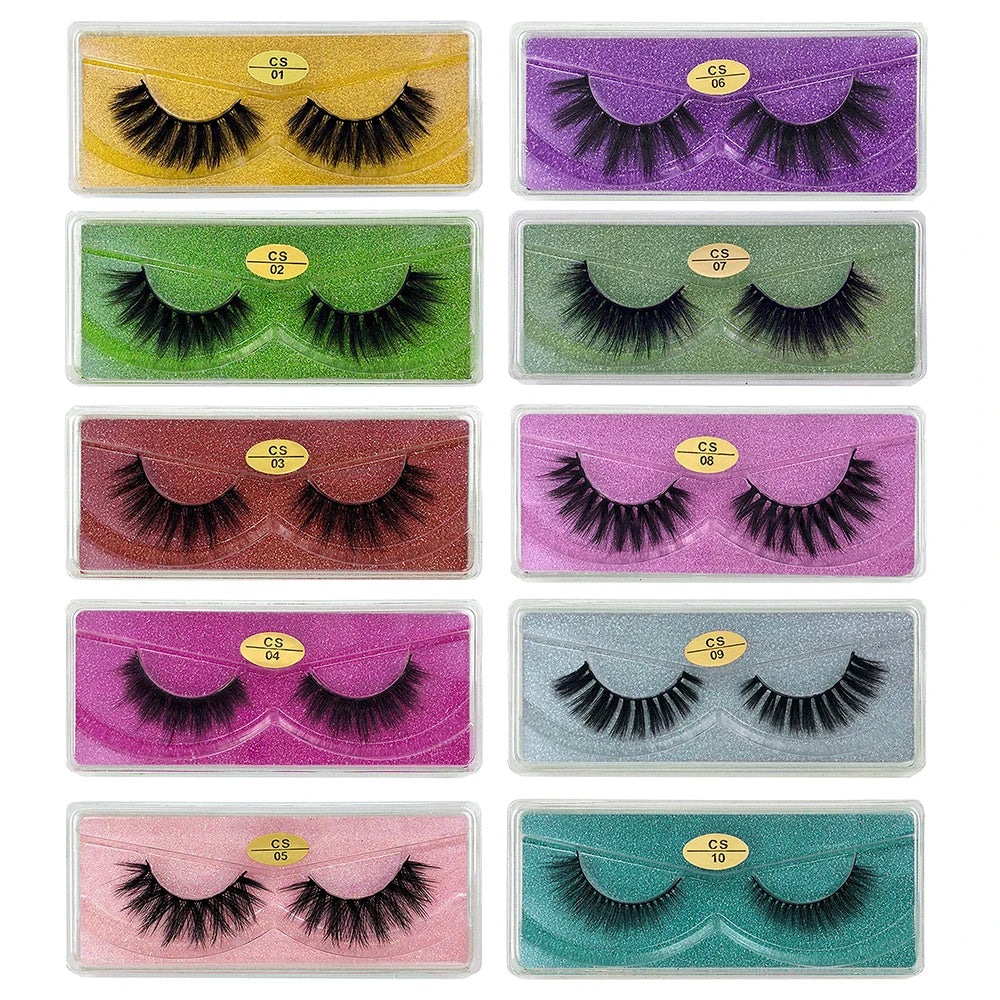 3D Mink Lashes Bulk Wholesale 30/50/100pcs Natural Fluffy Wispy