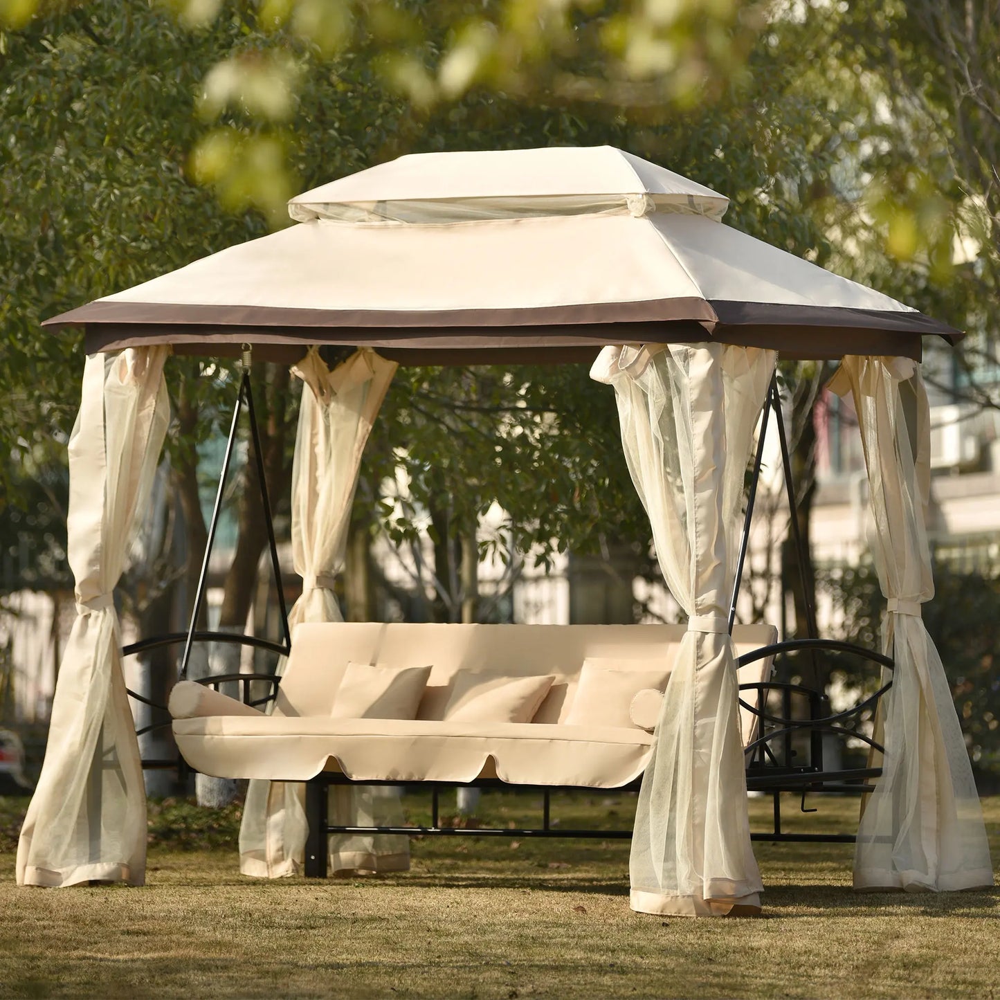 8.9 Ft. W x 5.9 Ft. D Outdoor Gazebo.