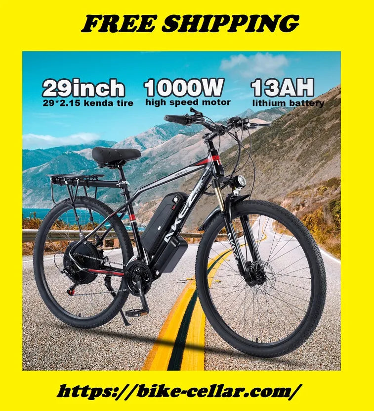 EU Stock AKEZ 29 Inch Electric Bike MTB Bicycle 48V 1000W Ebike