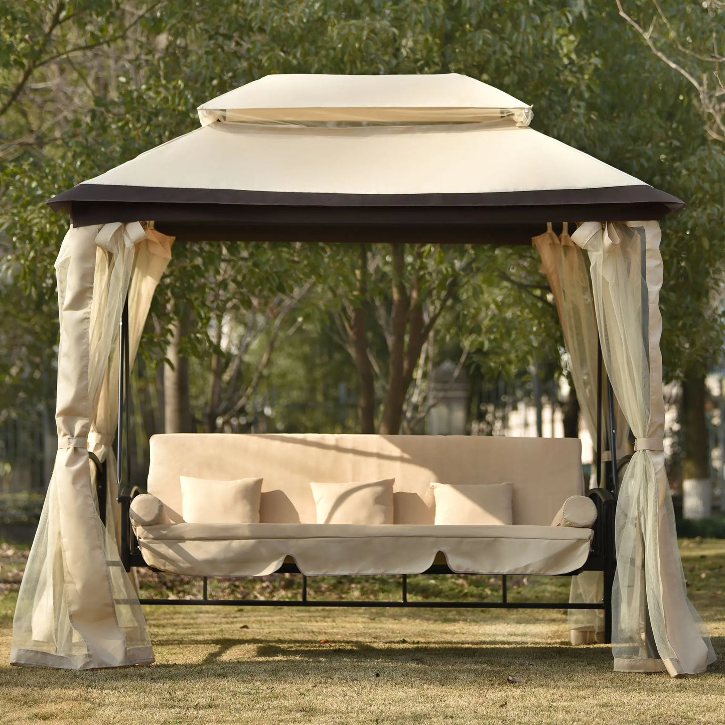 8.9 Ft. W x 5.9 Ft. D Outdoor Gazebo.