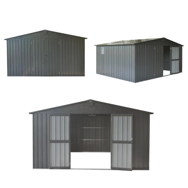 Backyard storage shed 11'x9 ', outdoor garden shed